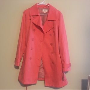 Merona pink trench coat